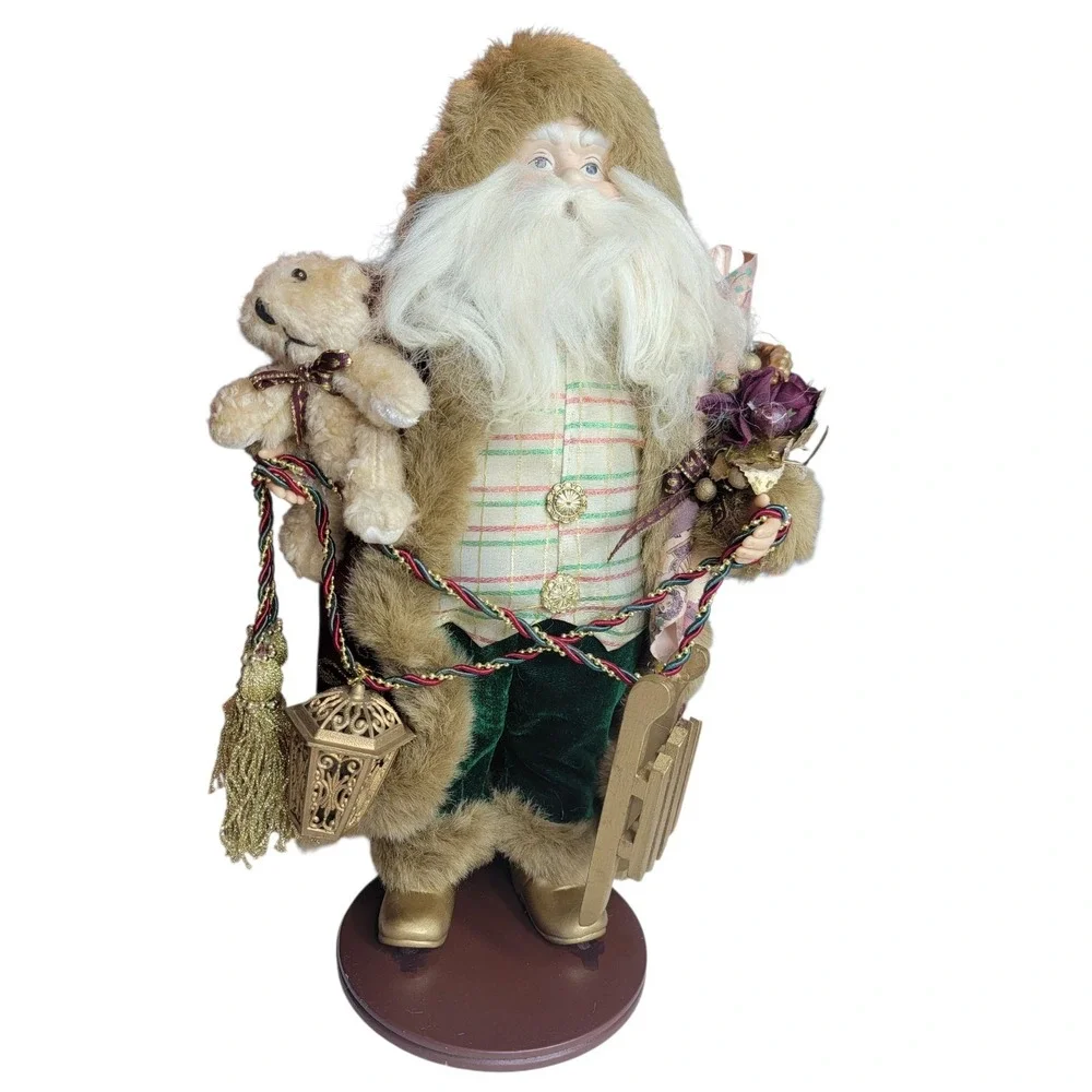 Christmas Santa Claus Gifts Bear Presents Decoration Standing 16